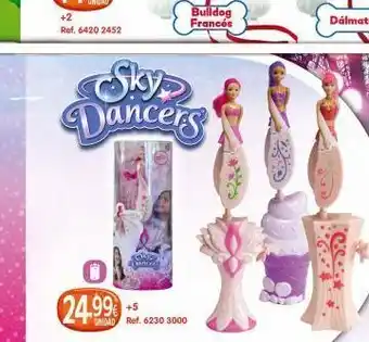 Todojuguete +2 ref. 6420 2452 24.99€ skyp dancers bulldog francés +5 unidad ref. 6230 3000 oferta