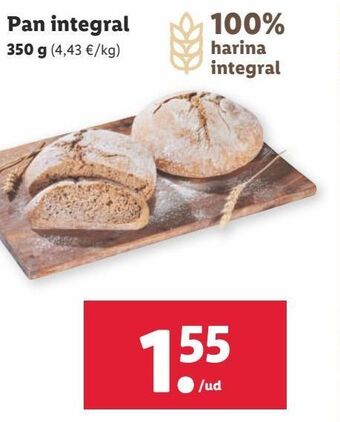 Lidl Pan integral oferta