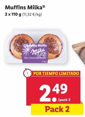 Lidl Muffins milka oferta
