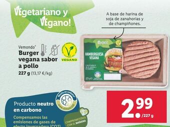Lidl Hamburguesas vegetales oferta