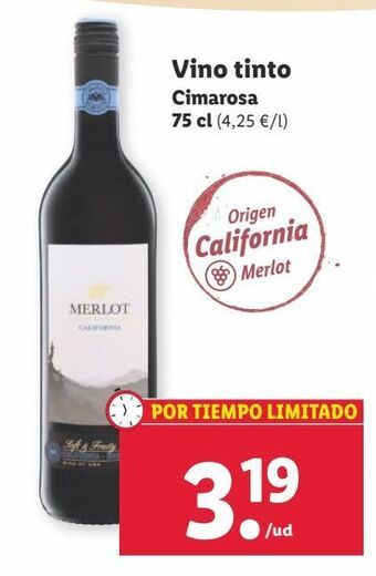 Lidl Vino tinto oferta