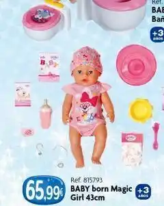 Todojuguete Ref. 815793 65,99€ baby born magic +3 años girl 43cm ahos oferta