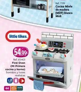 Todojuguete 44 +2 aros little tikes. ref. 651403 first oven (mi primera cocina y horno) sonidos y luces realistas. 54.99€ mapa to oferta