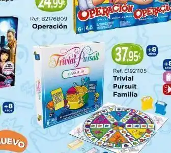 Todojuguete +8 ahor pers ninos 6+48 familia operacion resul trivial pursuit 37,95€ ref. e1921105 trivial pursuit familia par oferta