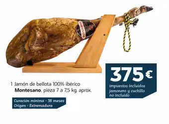 HiperDino Jamón ibérico de bellota montesano oferta