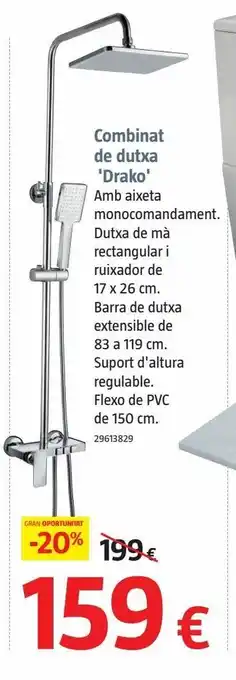 Bauhaus Combinado de ducha ducha oferta