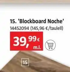 Bauhaus Encimera de cocina blockboarrd noche oferta