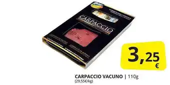 Supermercados MAS Carpaccio vacuno oferta