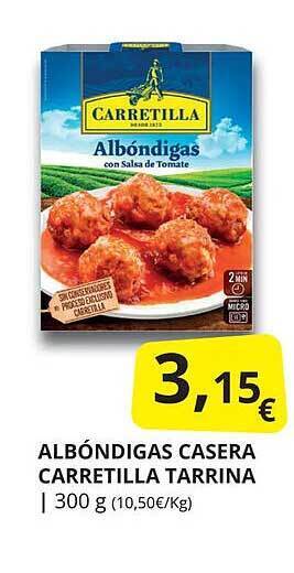 Supermercados MAS Albóndigas casera carretilla tarrina oferta