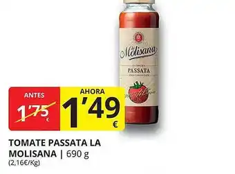 Supermercados MAS Tomate passata la molisana oferta