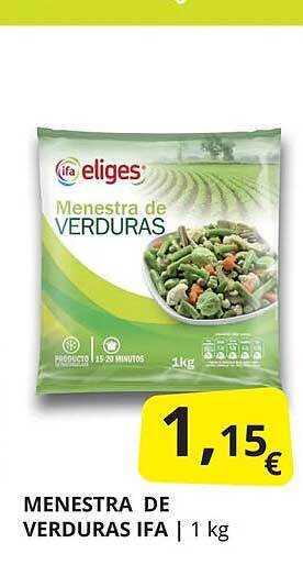 Supermercados MAS Menestra de verduras ifa oferta