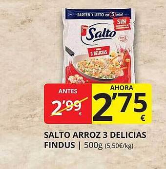 Supermercados MAS Salto arroz 3 delicias findus oferta