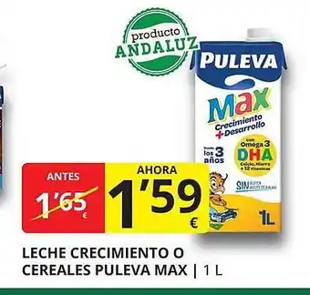 Supermercados MAS Leche crecimiento o cereales puleva max oferta