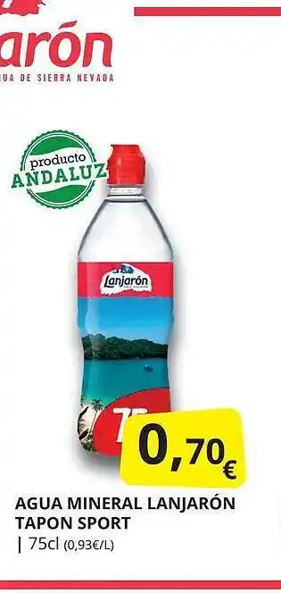 Supermercados MAS Agua mineral lanjarón tapon sport oferta