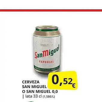 Supermercados MAS Cerveja san miguel o san miguel 0.0 oferta
