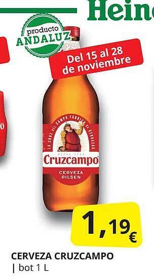 Supermercados MAS Cerveza cruzcampo oferta