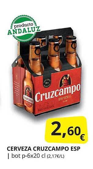 Supermercados MAS Cerveza cruzcampo esp oferta
