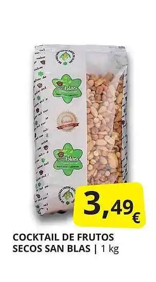 Supermercados MAS Cocktail de frutos secos san blas oferta