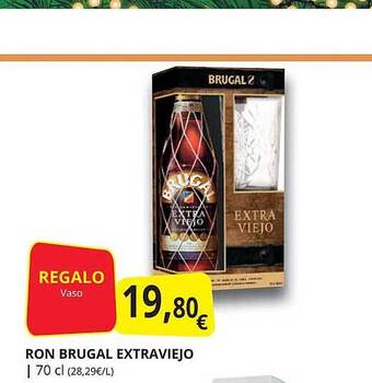 Supermercados MAS Ron brugal extraviejo oferta