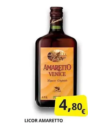 Supermercados MAS Licor amaretto oferta