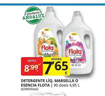 Supermercados MAS Detergente líq marsella o esencia flota oferta
