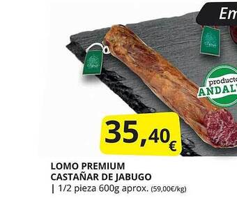 Supermercados MAS Lomo premium castañar de jabugo oferta
