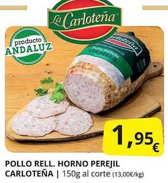 Supermercados MAS Pollo rell. horno perejil carloteña oferta