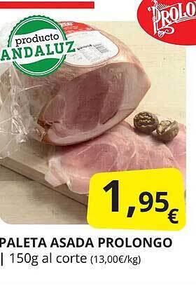 Supermercados MAS Paleta asada prolongo oferta
