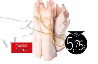 Supermercados Piedra Manitas de cerdo oferta
