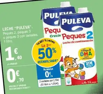E.Leclerc "Puleva" Leche 1L oferta