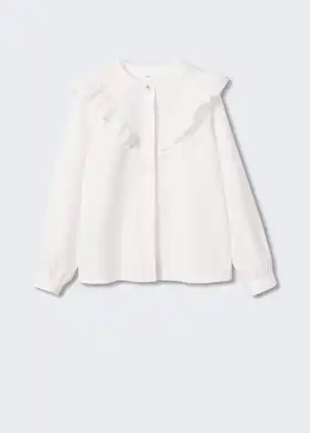 Mango Kids Blusa botón joya oferta