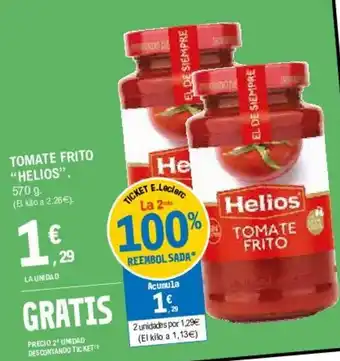 E.Leclerc "Helios" Tomate Frito 570g oferta