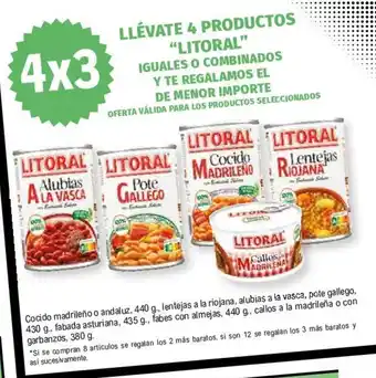 E.Leclerc "Litoral" Llèvate 4 Productos Iguales o Combinados Y Te Regalamos El De Menor Importe oferta