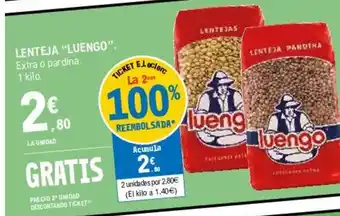 E.Leclerc "Luengo" Lenteja 1kg oferta