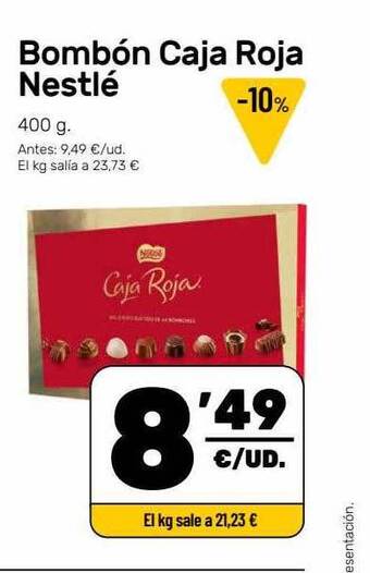 AhorraMas Bombón caja roja nestlé oferta