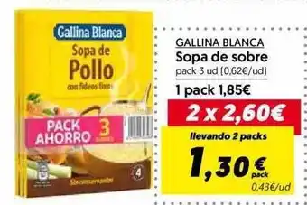 Hiper Usera Gallina blanca sopa de sobre pack 3 oferta