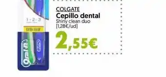 Hiper Usera Colgate cepillo dental shiny clean duo oferta
