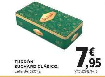 Hipercor Turrón suchard clásico lata oferta