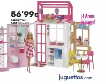 Juguettos Barbie y su casa oferta