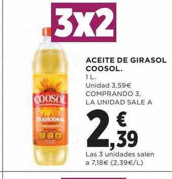 Hipercor Aceite de girasol coosol oferta