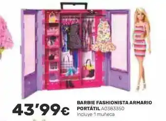 Juguettos Barbie fashionista armario portátil oferta