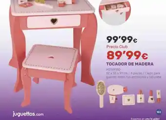Juguettos Tocador de madera oferta