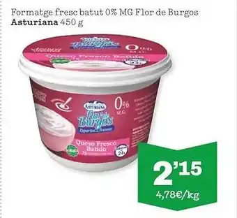 Sorli Formatge fresc batut 0% mg flor de burgos asturiana oferta