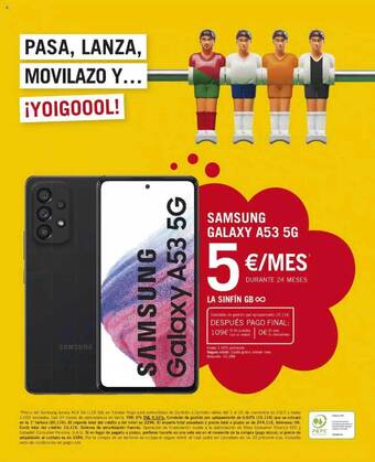Yoigo Samsung galaxy a53 5g oferta