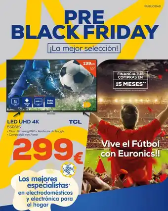 Euronics Tcl led uhd 4k 139cm 55 oferta