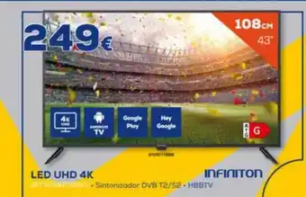 Euronics Infinition led uhd 4k intv43af2300 oferta