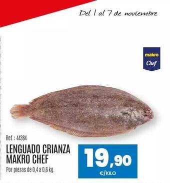Makro Lenguado crianza makro chef oferta