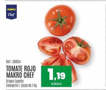 Makro Tomate rojo makro chef oferta