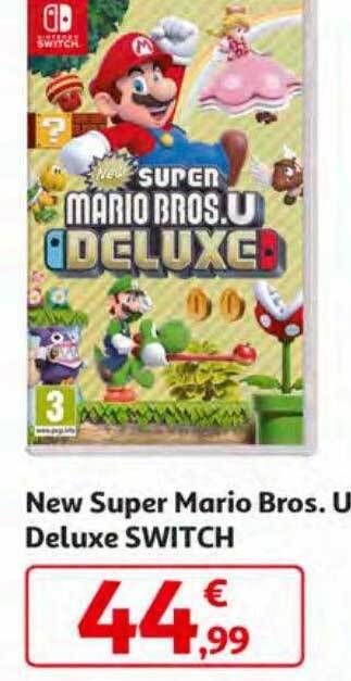 Alcampo New super mario bros. u deluxe switch oferta