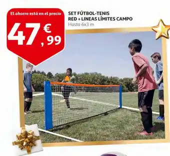Alcampo Set fútbol-tenis red + lineas límites campo oferta